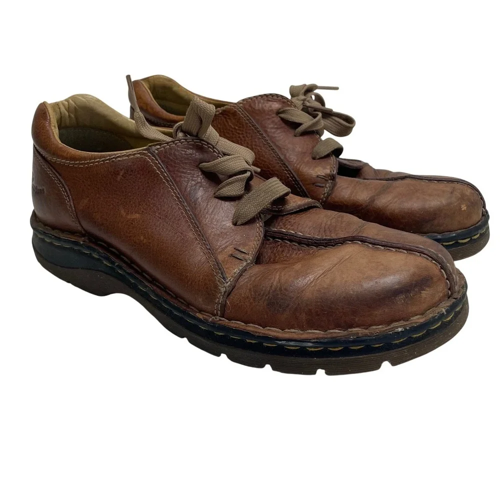 Dr Martens 11232 Brown Leather Center Seam Oxford Shoes Men 8 Dark Academia Prep